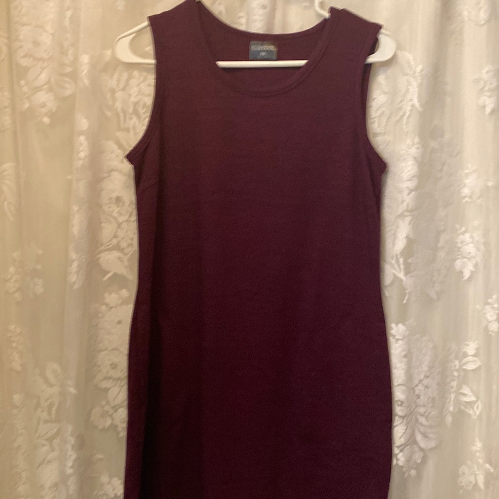 32• Cool size S: Burgundy, pocket mini mid dress